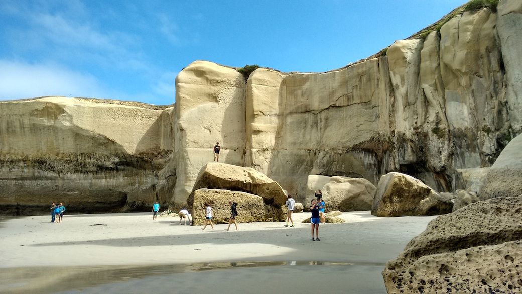 Cliffs on the beach