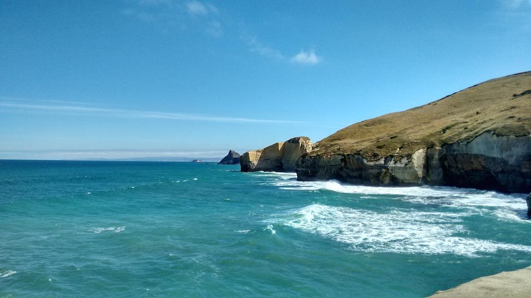 View down the coast