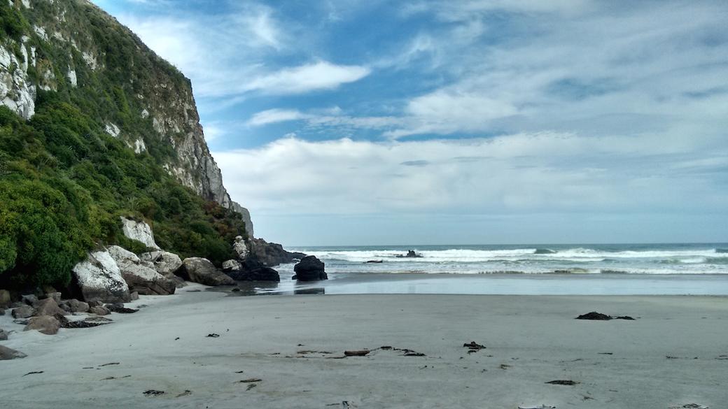 View down the coast