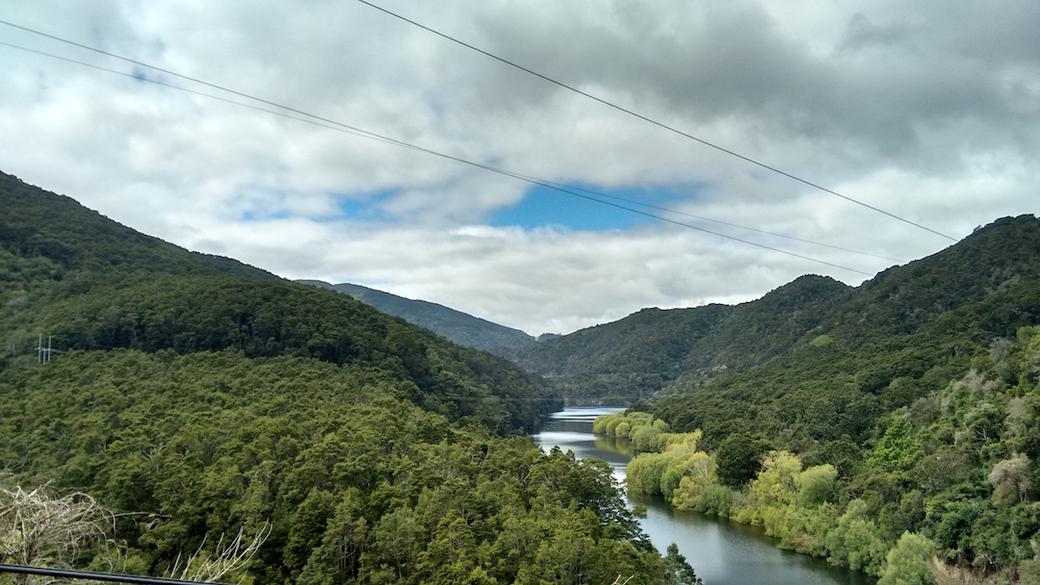 Looking down the gorge